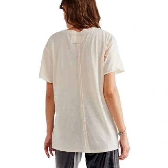 Free People Vella Tee White Swan - Picture 2 of 6